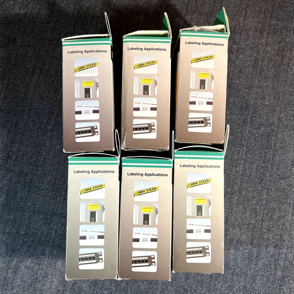 Panduit P1 Label Cassette Lot of 6 Self Laminating Continuous Tape Marker Plat - Picture 3 of 11